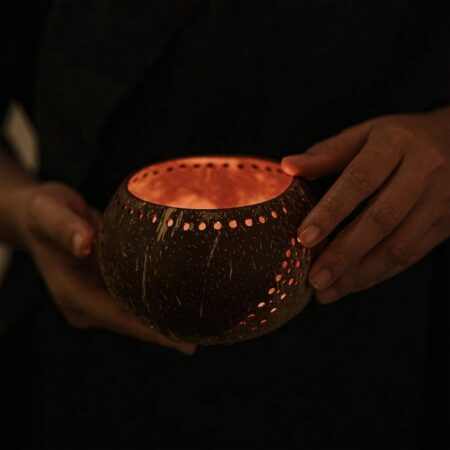 coconut kaarsenhouder